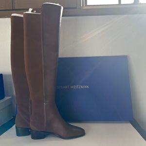 NEW in Box! Stuart Weitzman To the Knee Boots (Coffee) Size 5 B / 35.5